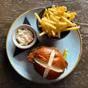 Close-up of a hearty main meal served at a True North venue as part of a January food offer.