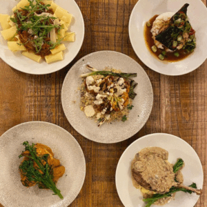 Mates and dates food offer two courses each